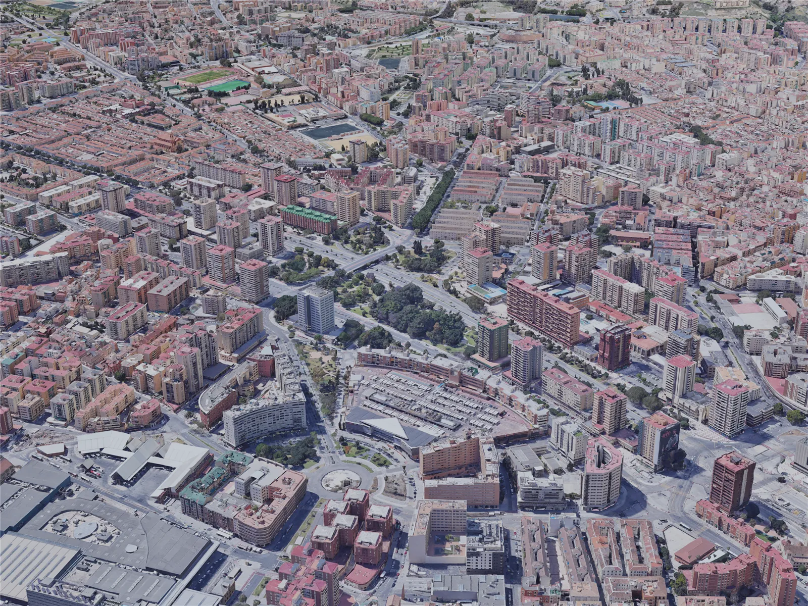 Malaga City, Spain (2019) 3D Model