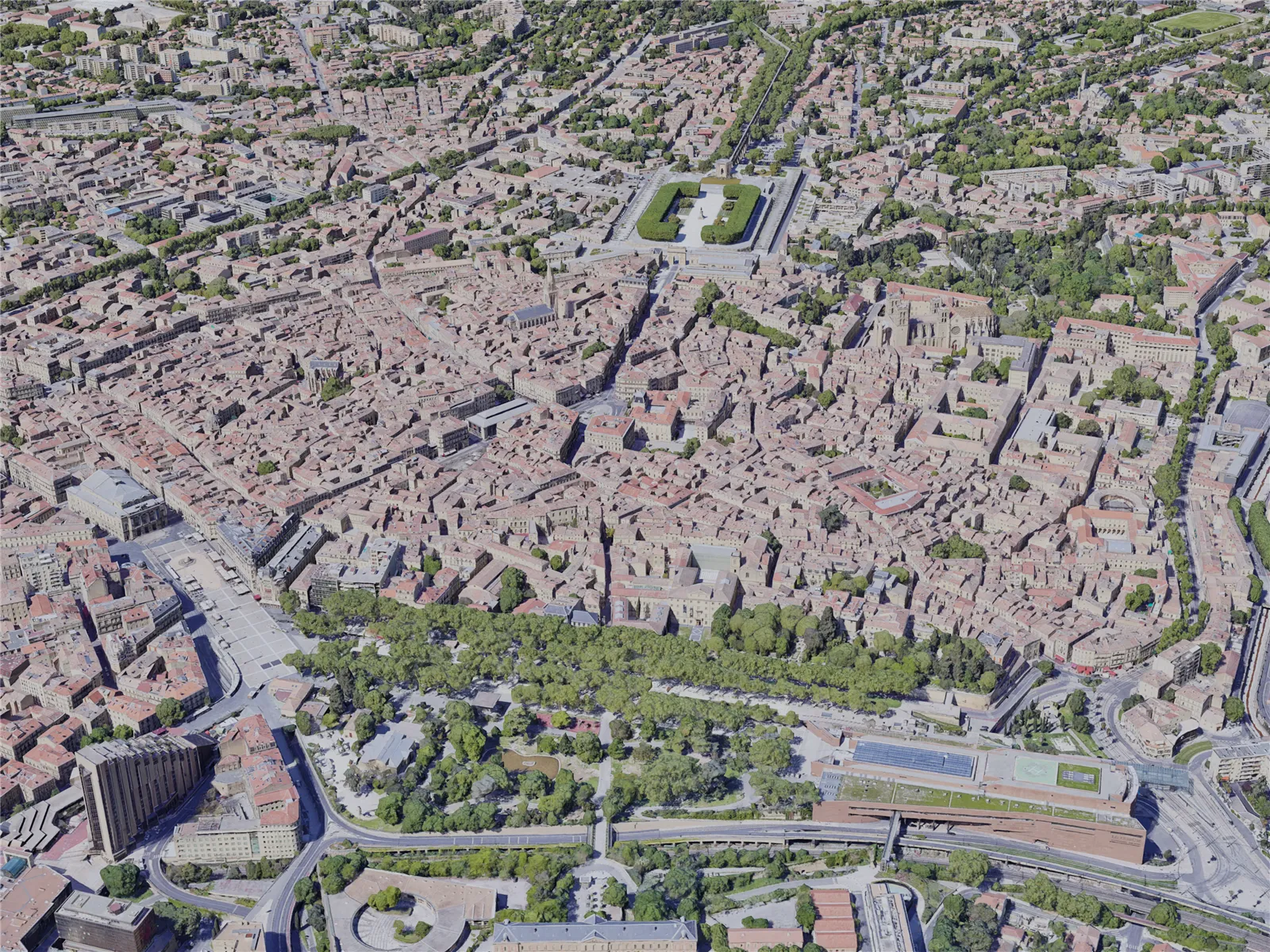 Montpellier City, France (2019) 3D Model