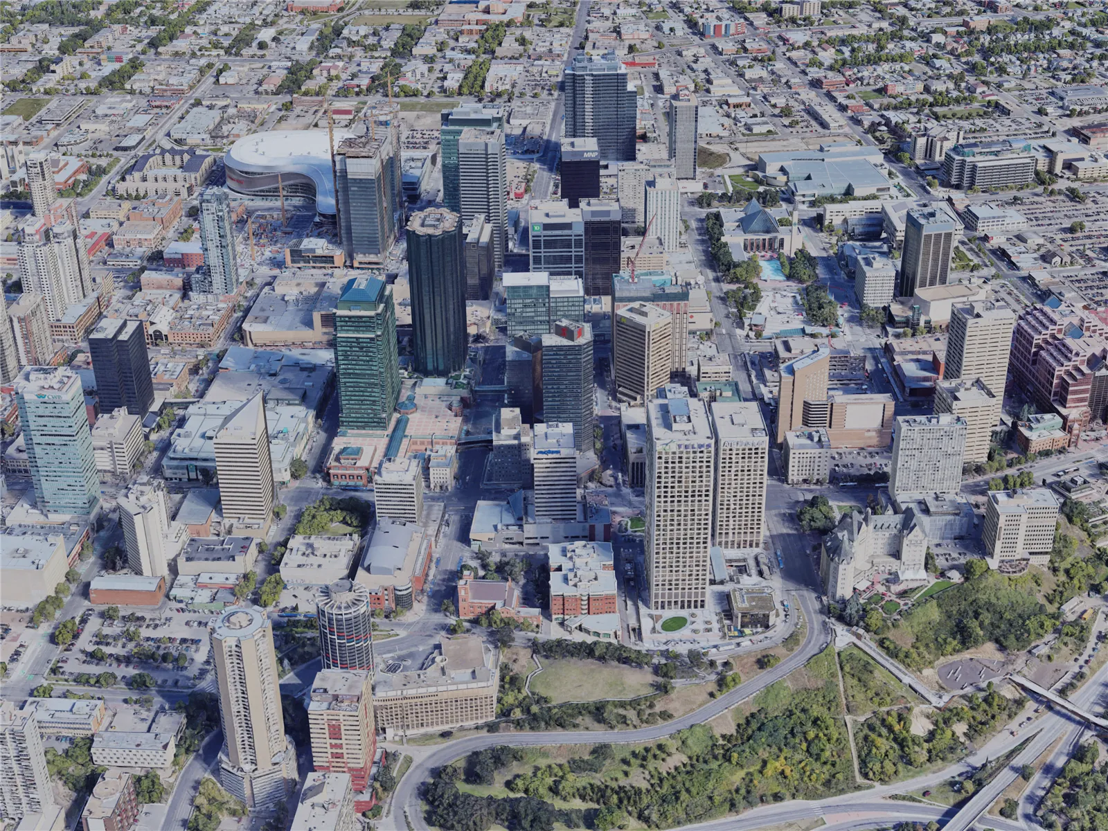 Edmonton City, AB, Canada (2019) 3D Model