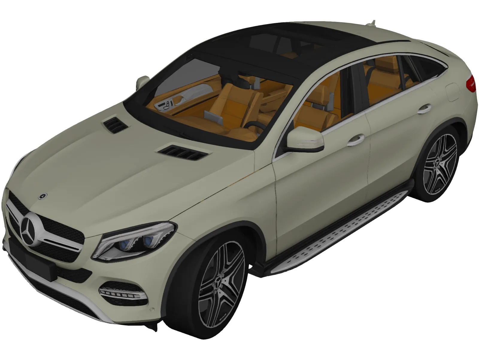 Mercedes-Benz GLE 350D Coupe 3D Model