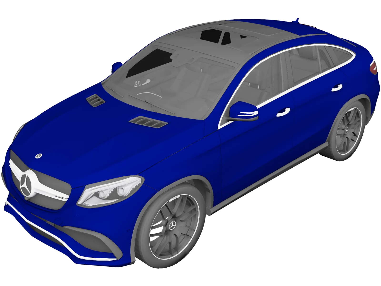 Mercedes-Benz GLE 63 AMG Coupe (2018) 3D Model