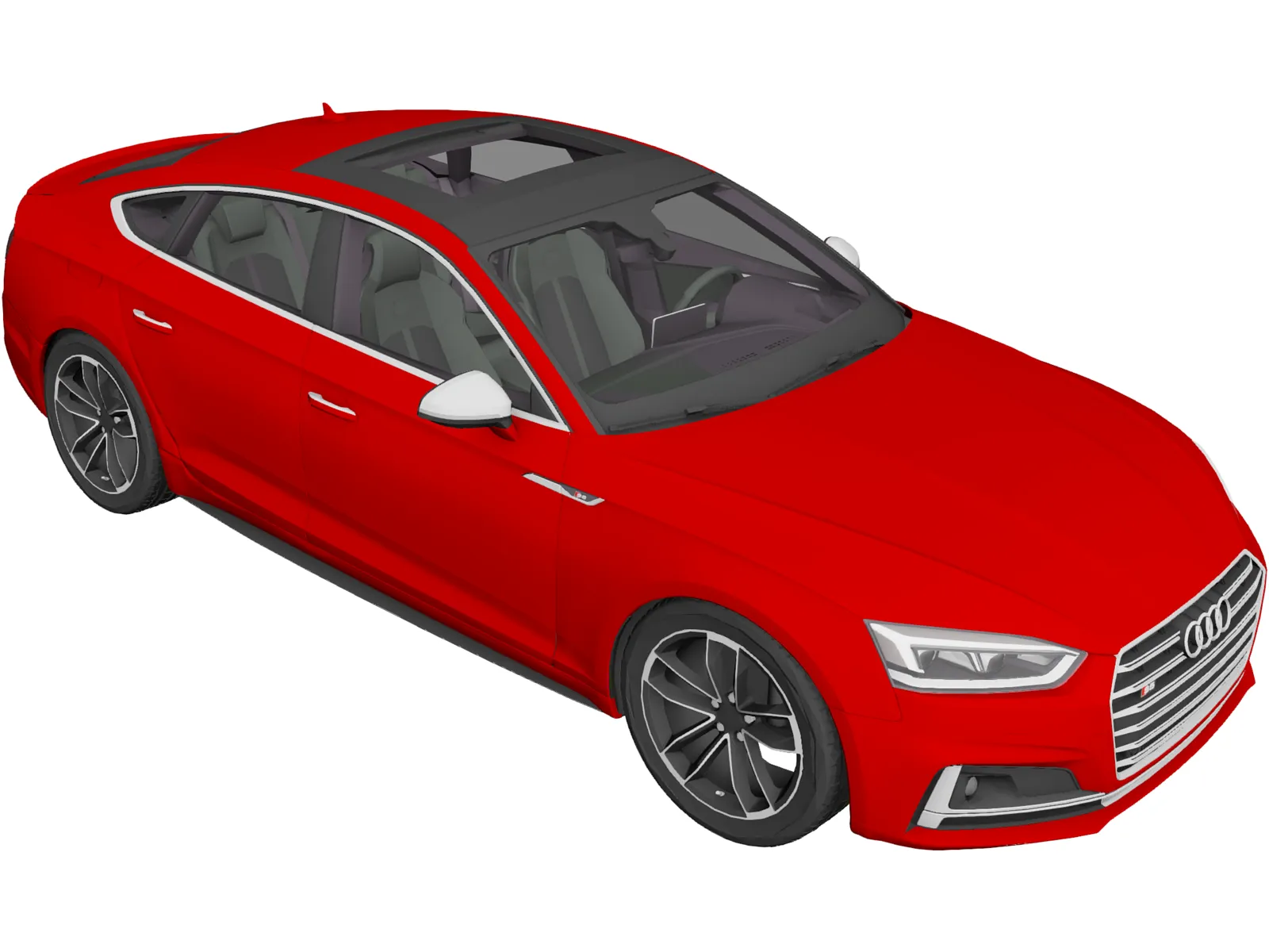 Audi S5 Sportback (2018) 3D Model