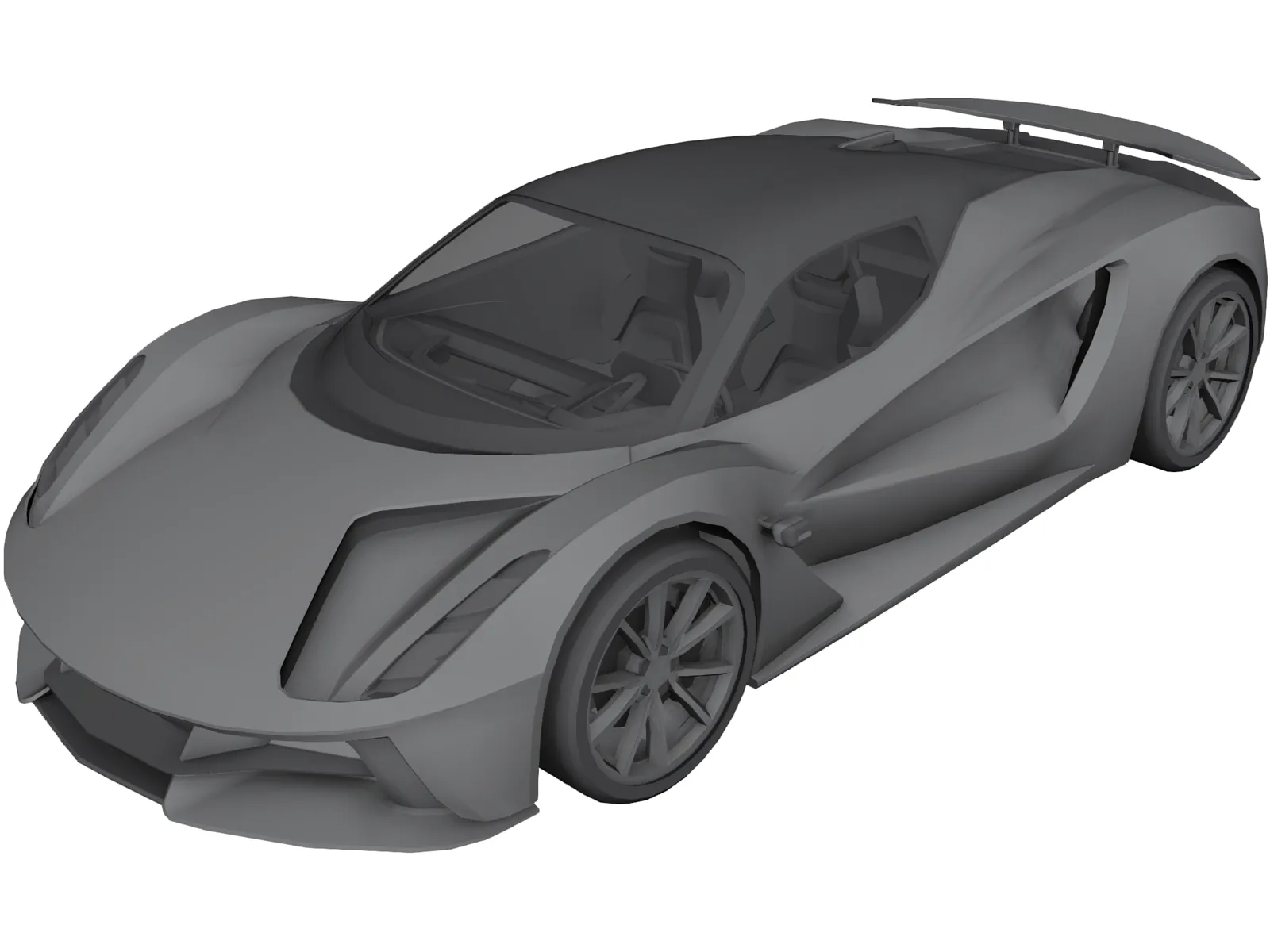 Lotus Evija Concept (2020) 3D Model