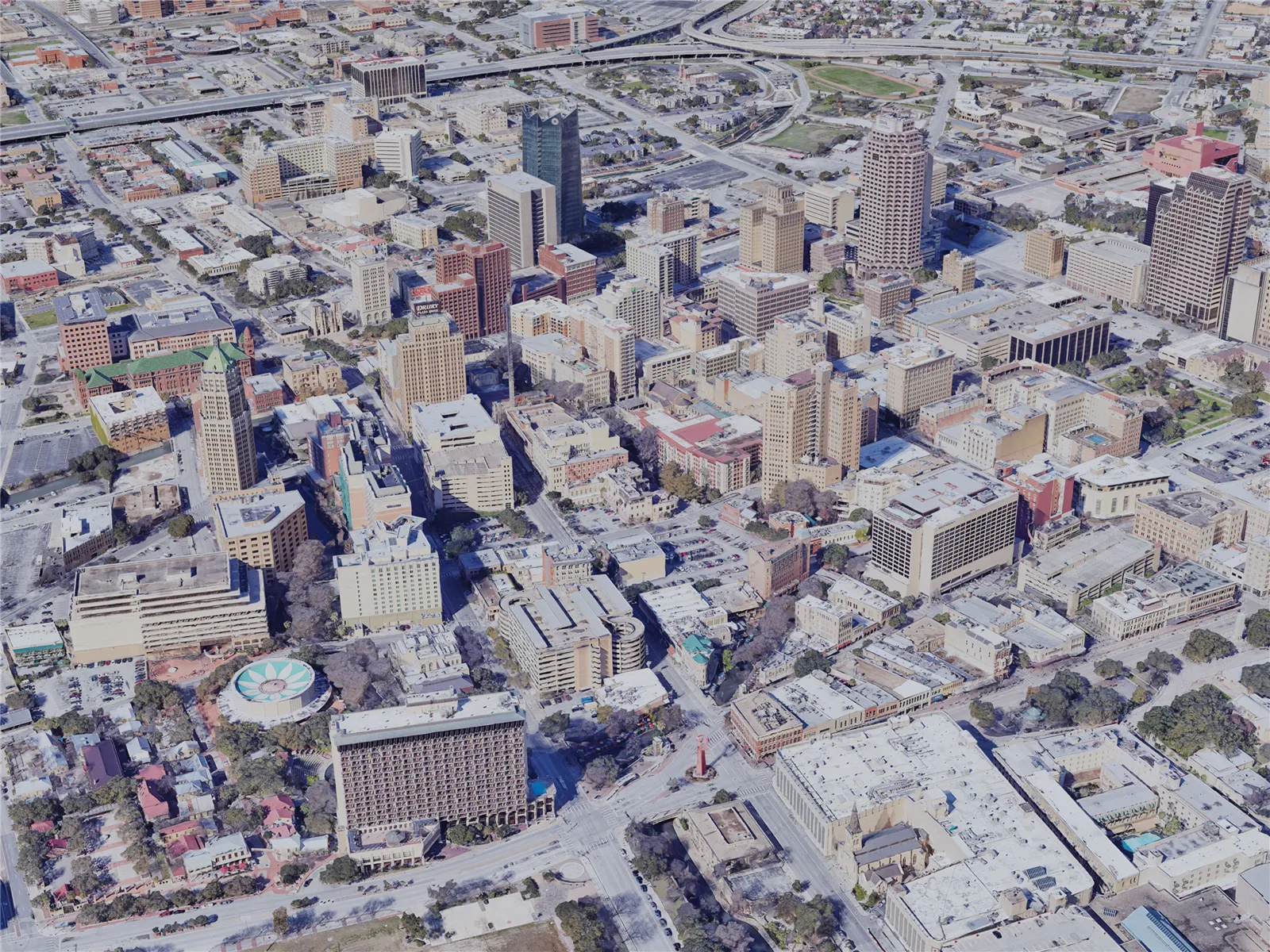 San Antonio City, TX, USA (2019) 3D Model