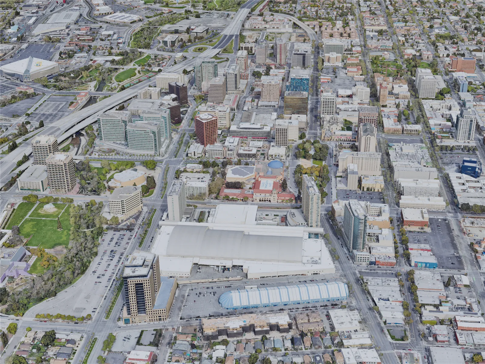 San Jose City, CA, USA (2019) 3D Model