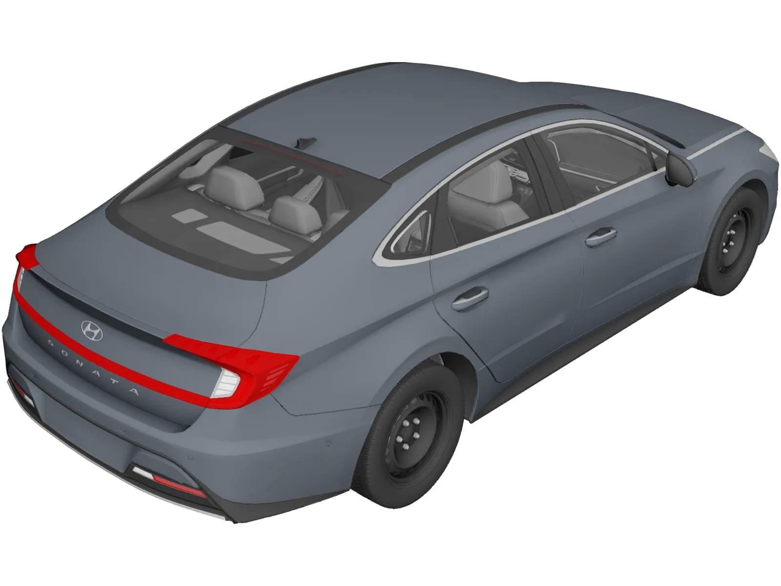 Hyundai Sonata (2020) 3D Model