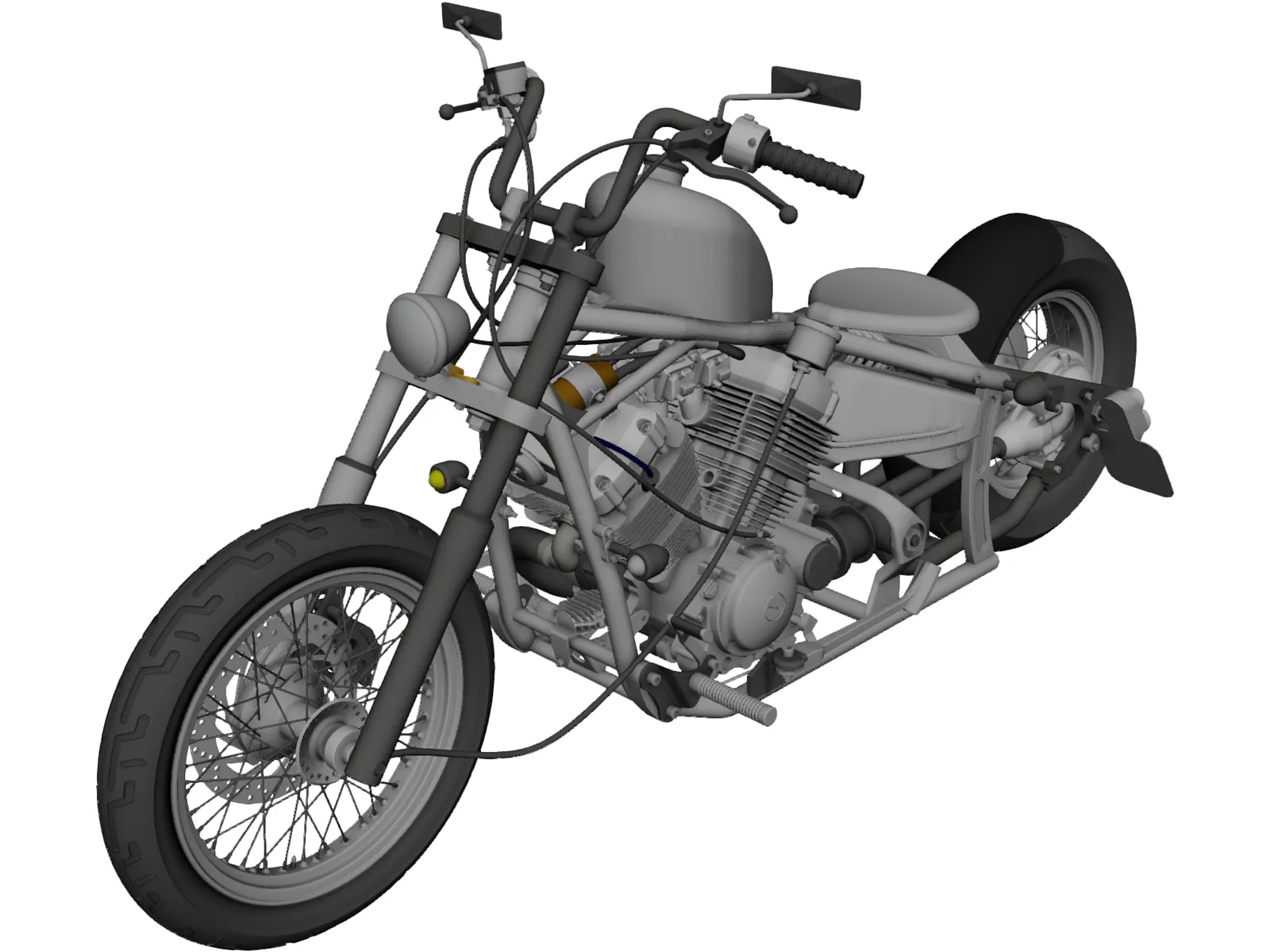 Yamaha Bobber 3D Model