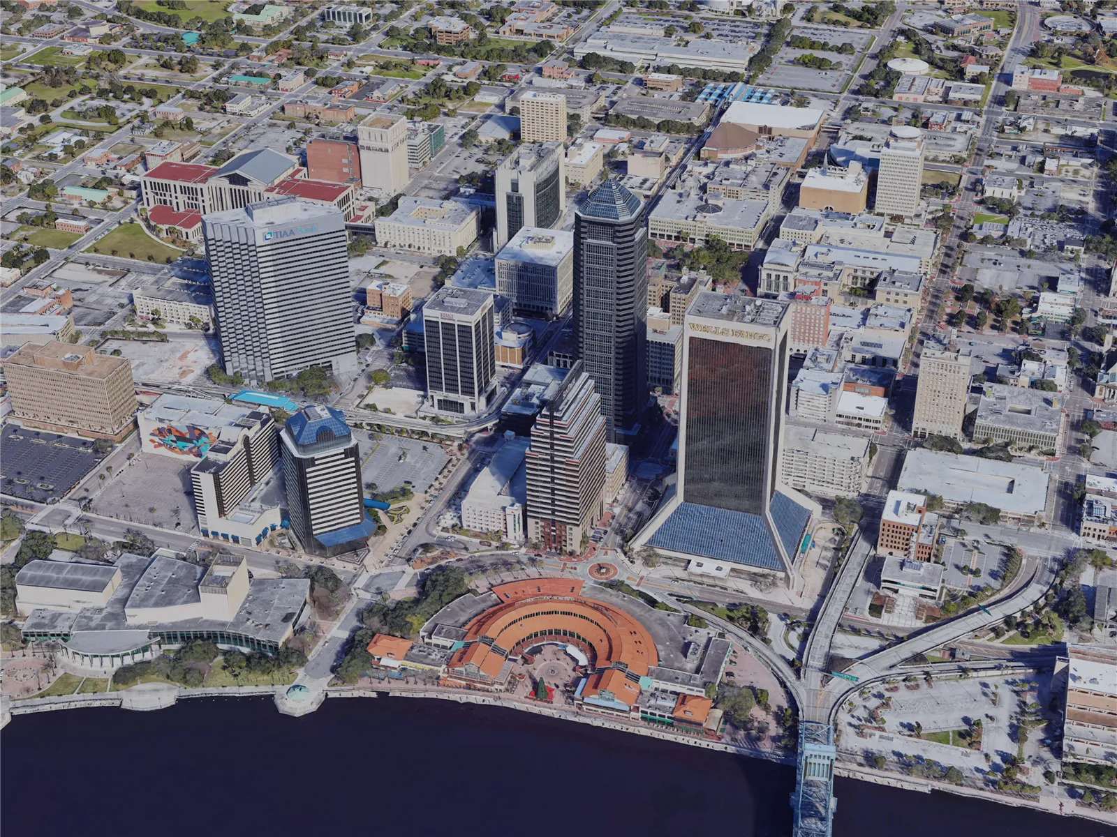 Jacksonville City, FL, USA (2019) 3D Model