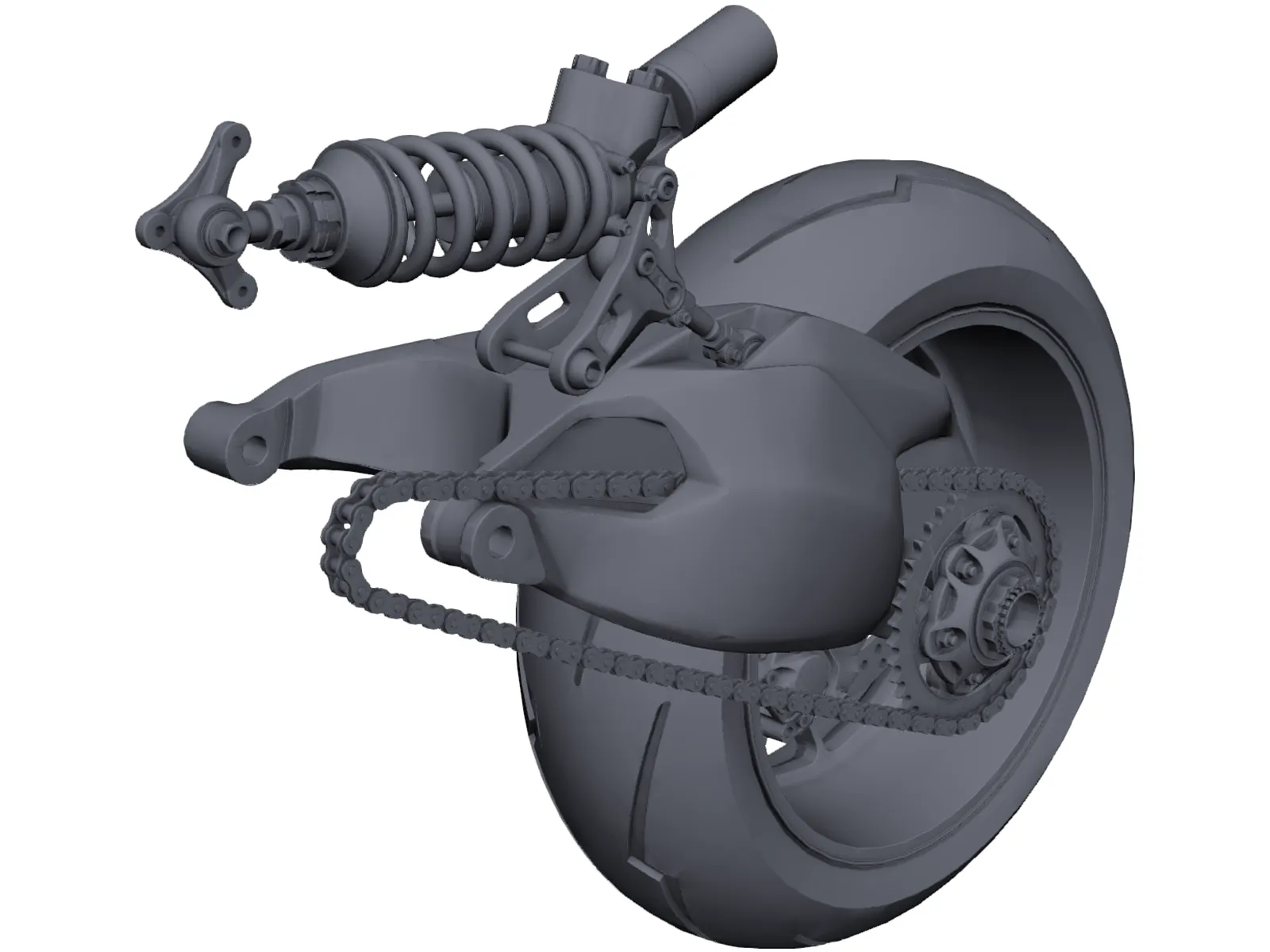 Ducati Rear Train 3D Model