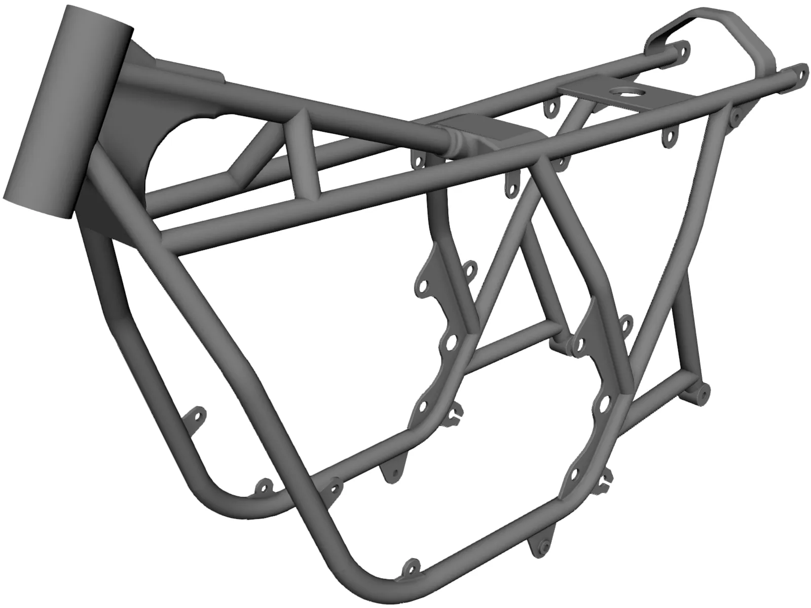 Honda CB750 Frame 3D Model