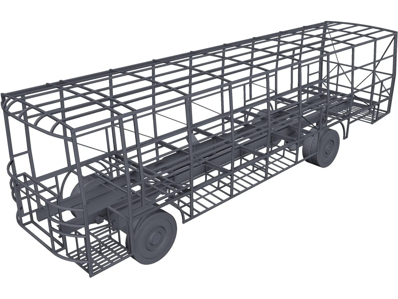 Bus Chassis 3D Model