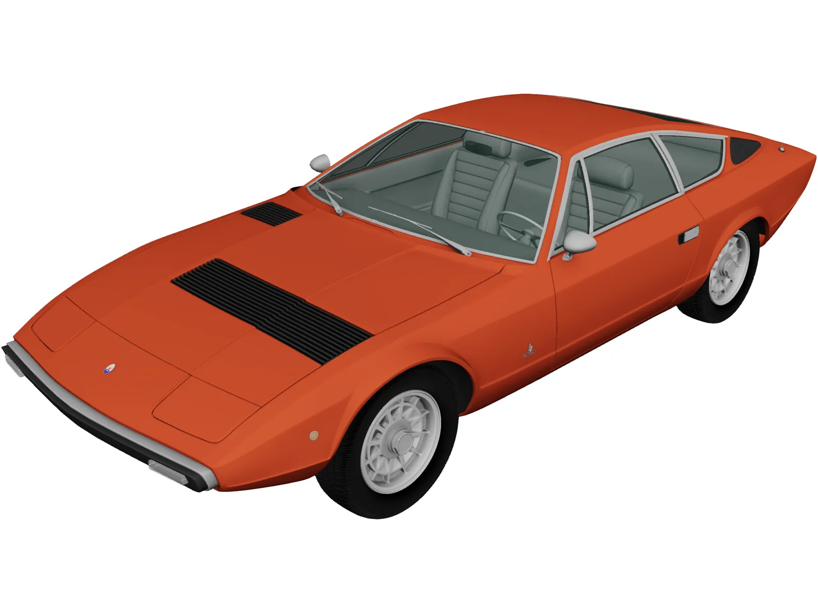 Maserati Khamsin AM120 (1977) 3D Model