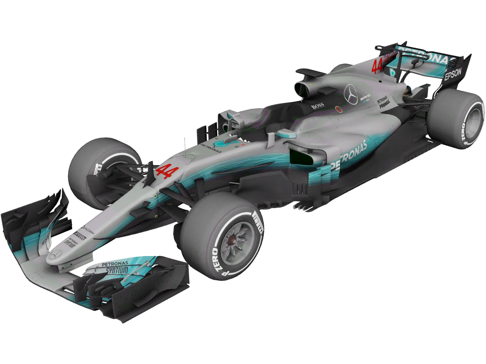 Mercedes-AMG F1 W08 EQ Power 3D Model