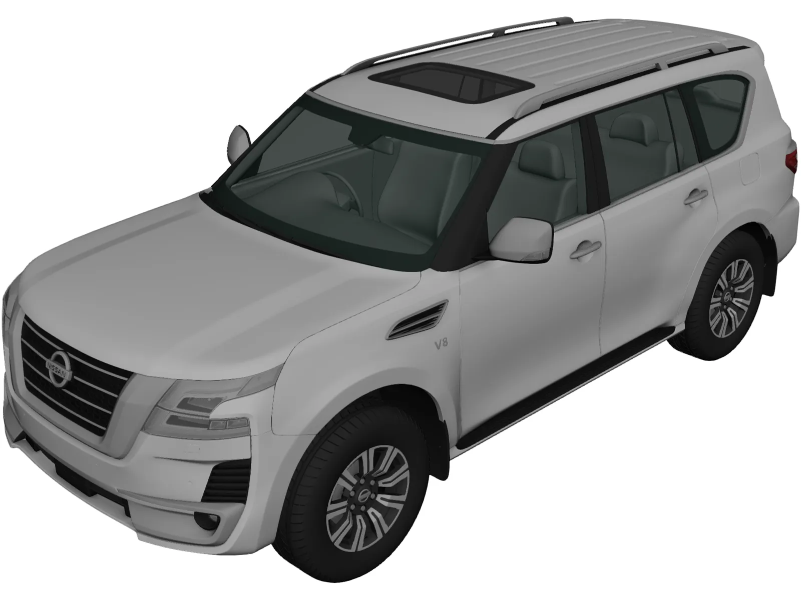 Nissan Patrol Ti L (2020) 3D Model