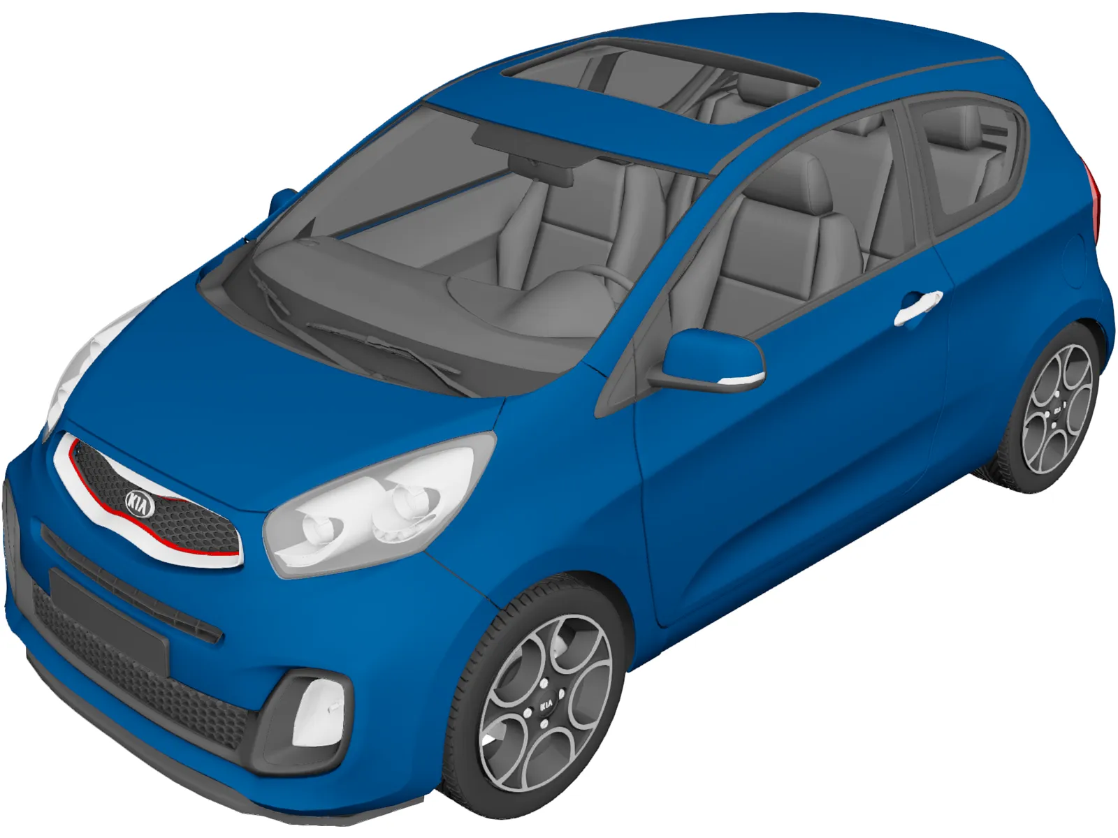 Kia Picanto Sport (2012) 3D Model