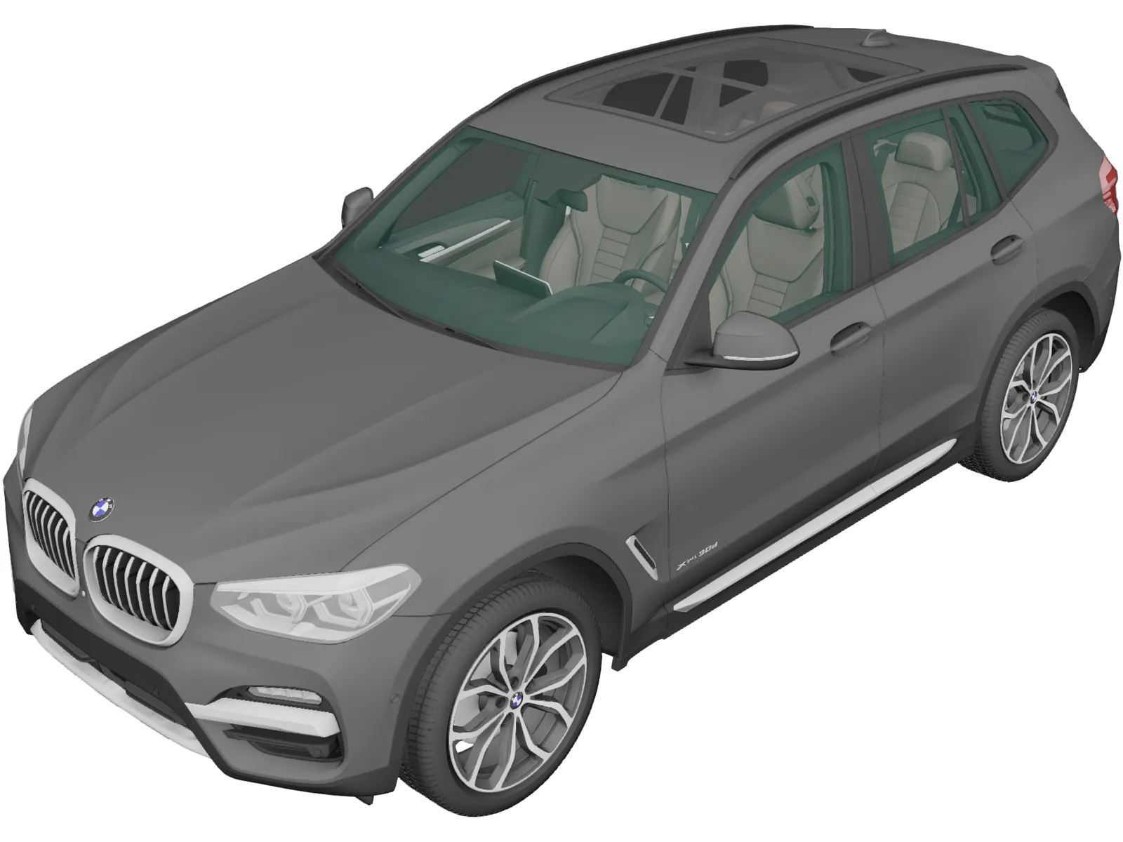 BMW X3 xLine [G01] (2018) 3D Model