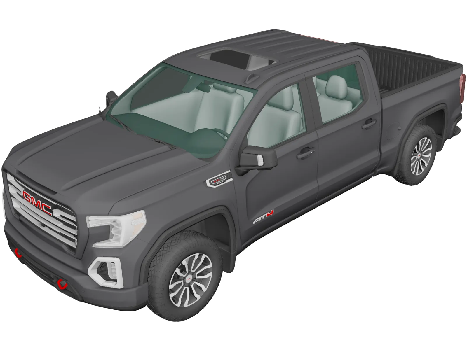 GMC Sierra 1500 Crew Cab (2019) 3D Model