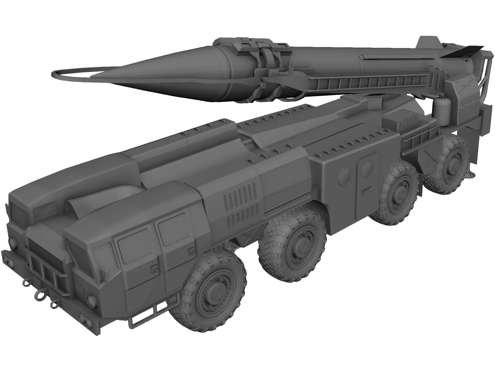 Scud Missile Launcher 3D Model