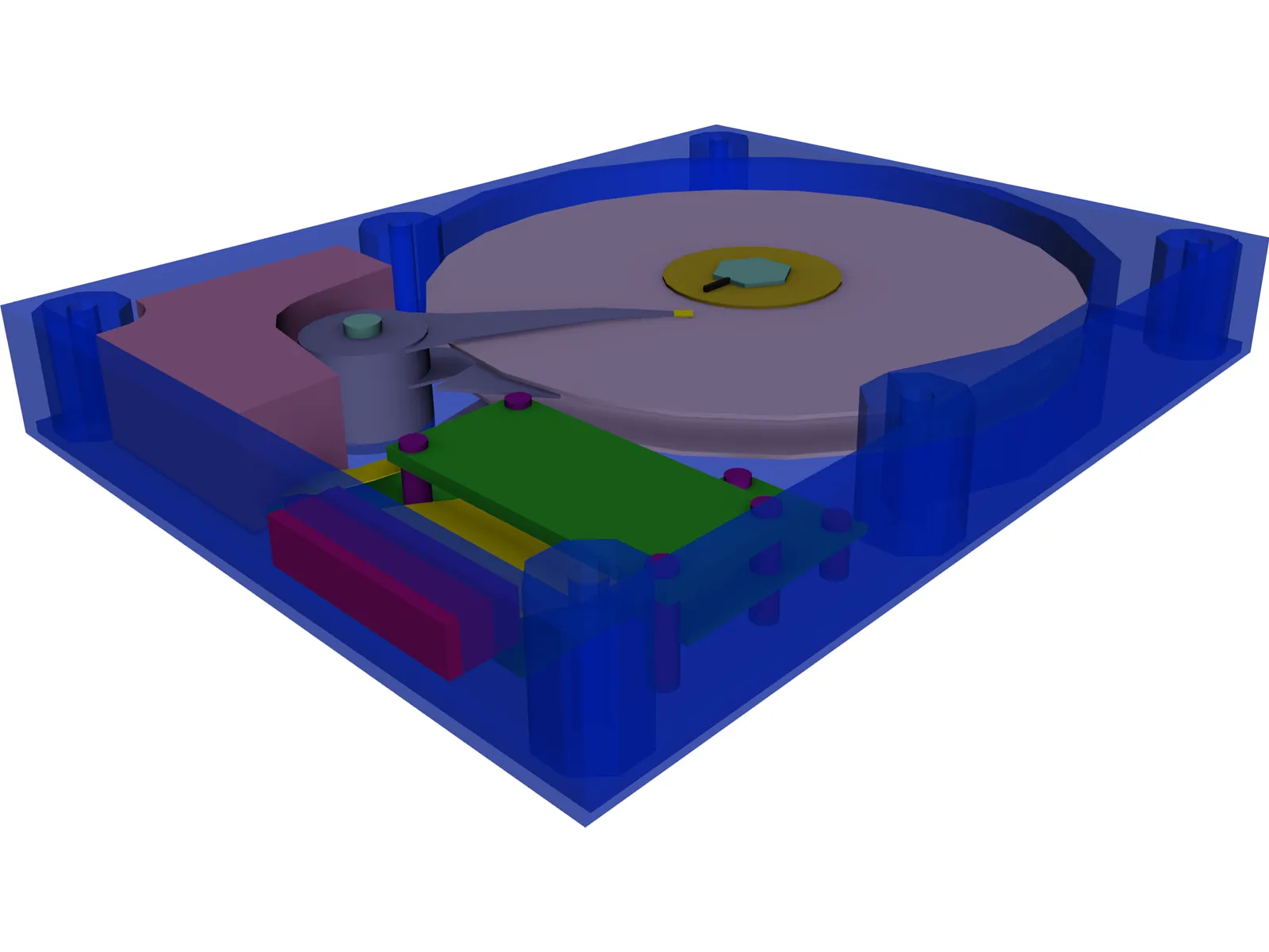 HDD 3.5 Inch 3D Model