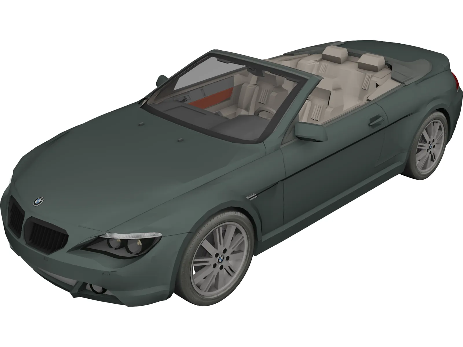 BMW 645i Convertible 3D Model