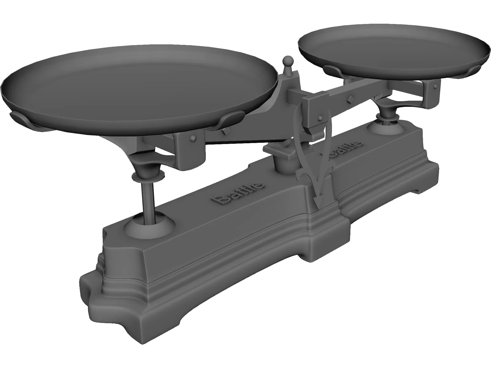 Balance with scales 3D Model