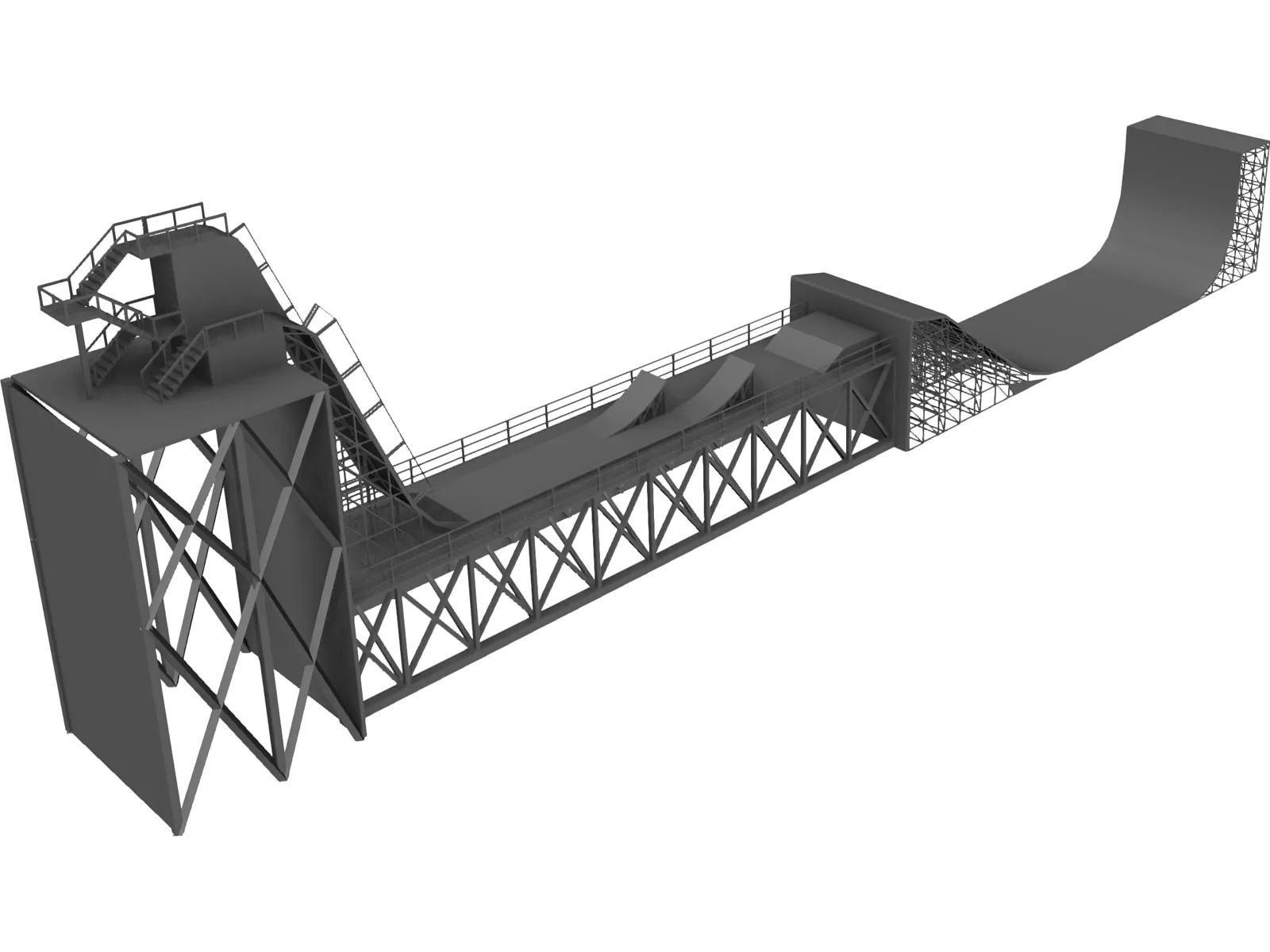 Mega Ramp 3D Model