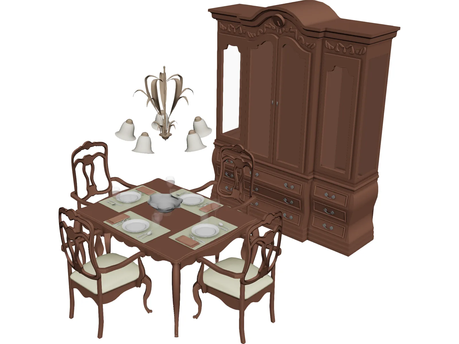 Dining Set 3D Model