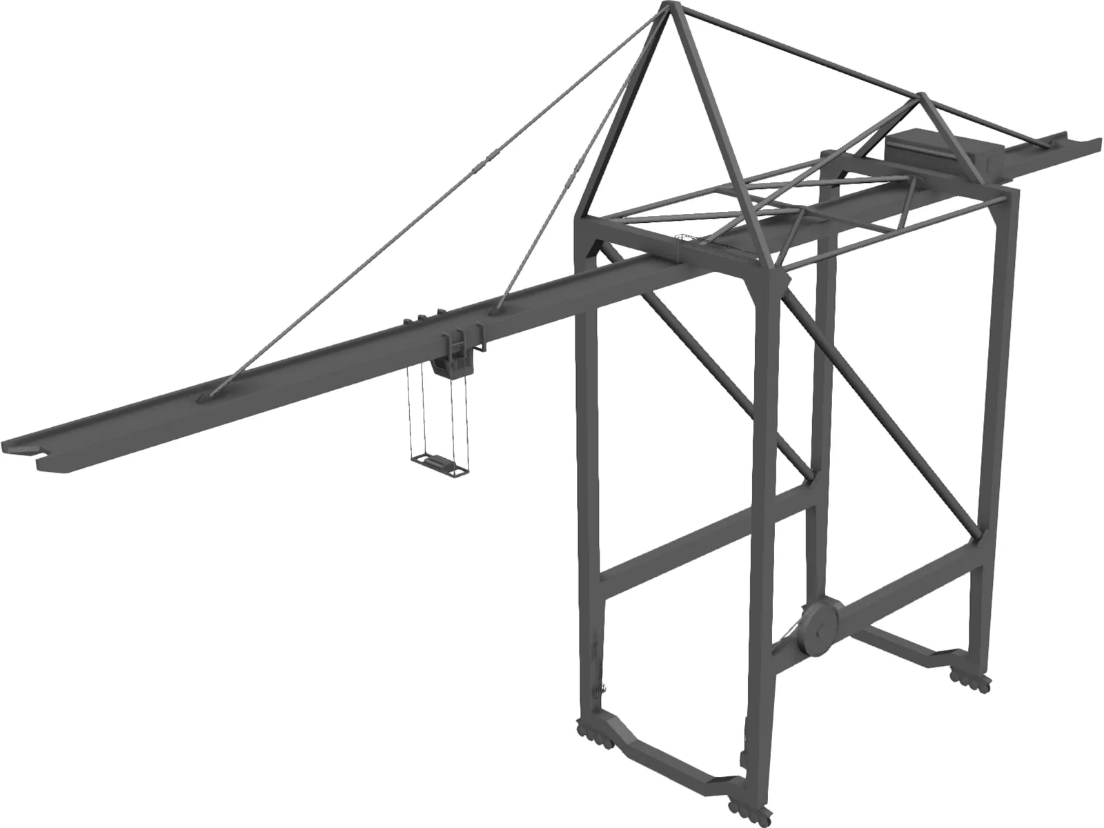 Gantry Crane 3D Model