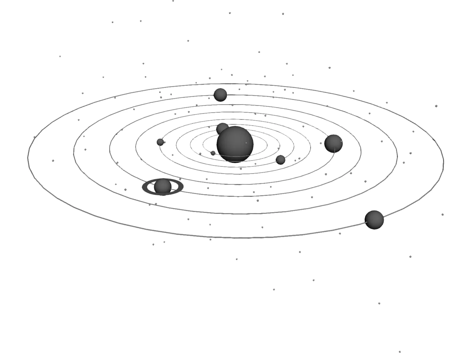Solar System 3D Model