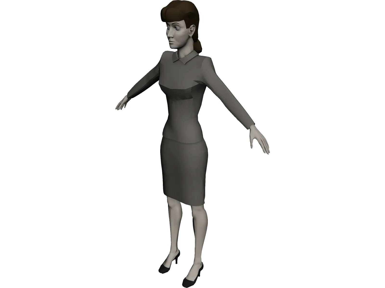 Secretary 3D Model