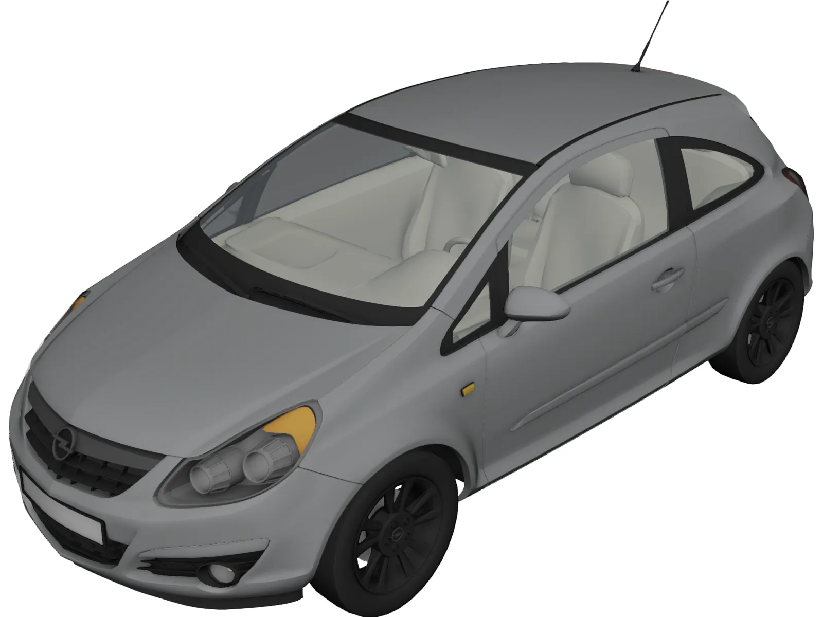 Opel Corsa (2007) 3D Model