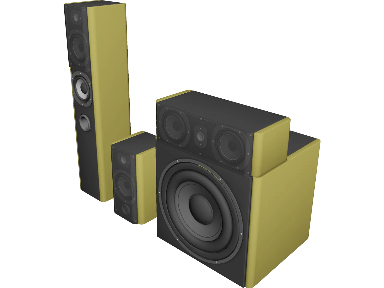 Speakers 3D Model