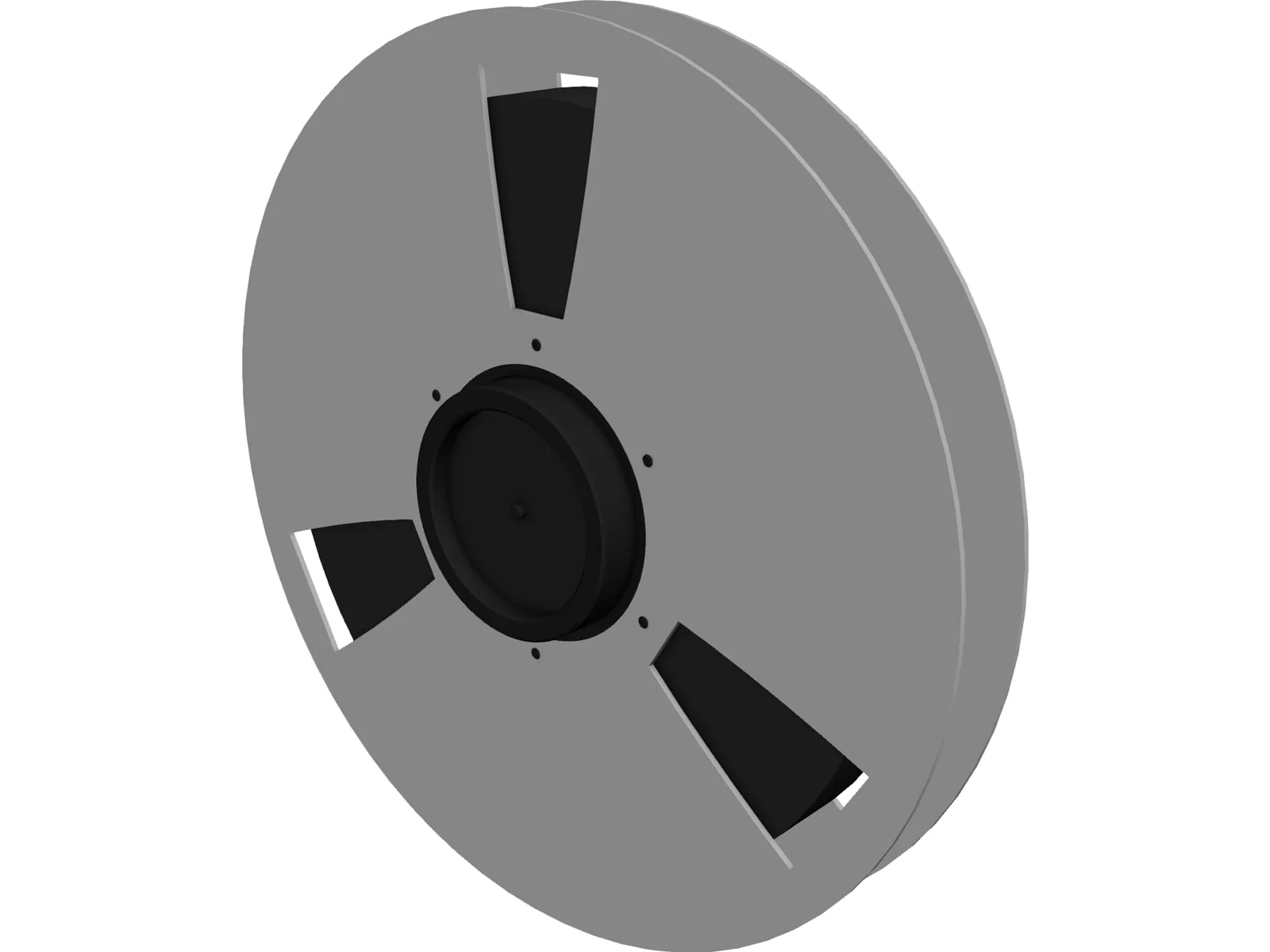 Ampex Tape Reel 3D Model