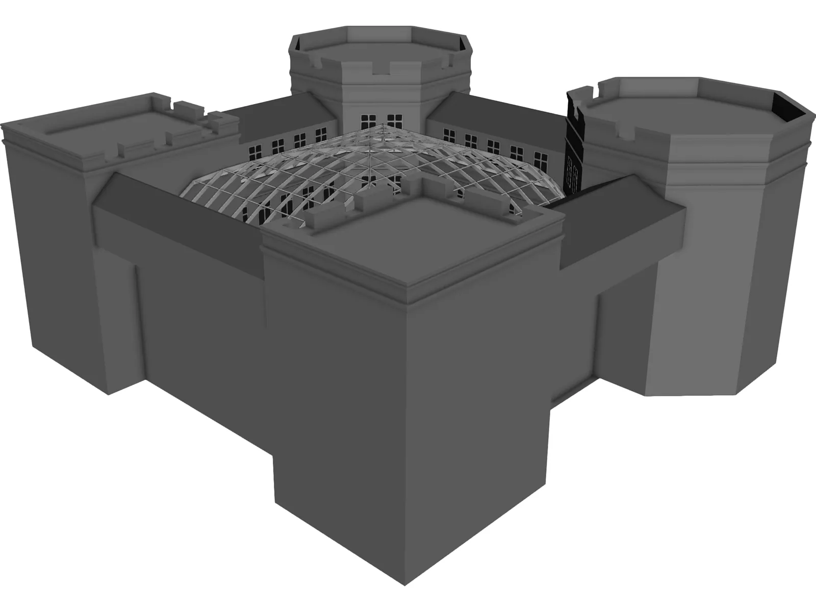 Building Dome 3D Model