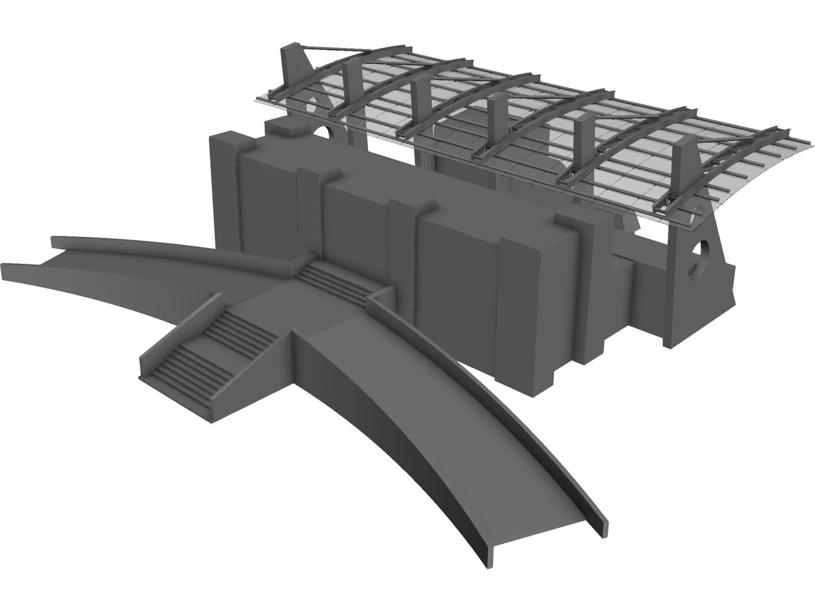 Stadium Canopy 3D Model