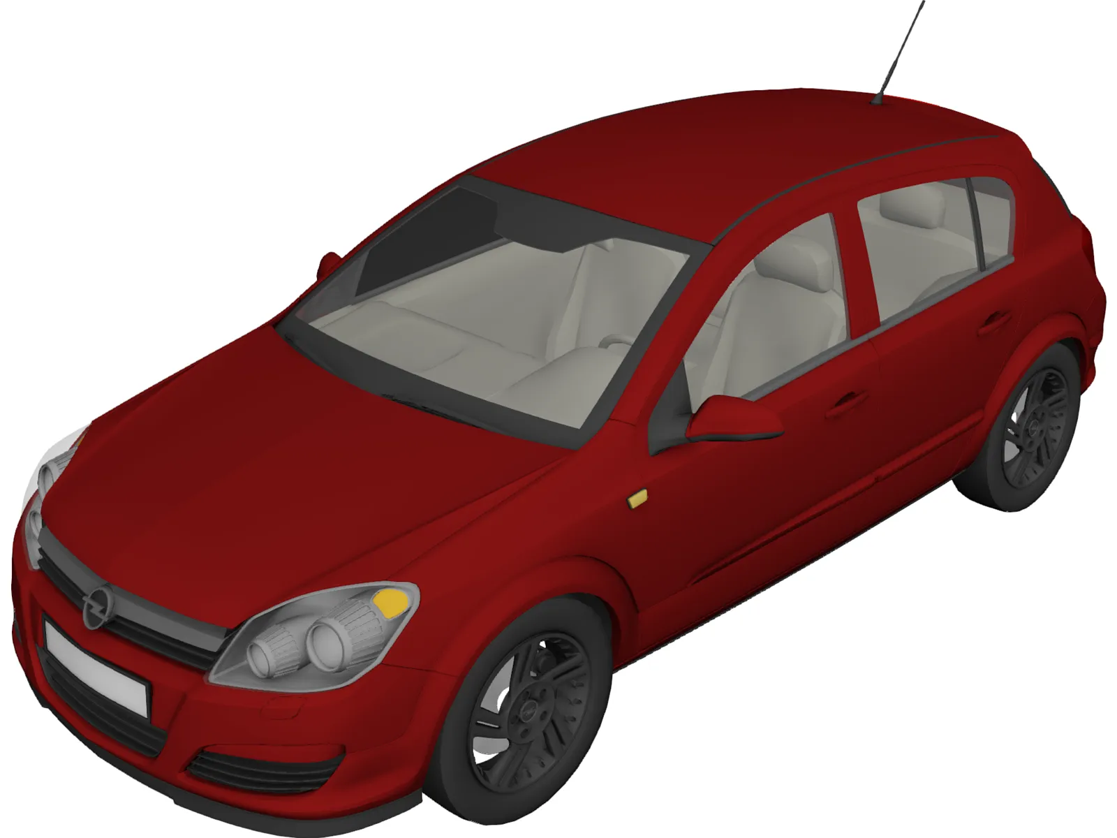 Opel Astra 3d Model 3dcadbrowser