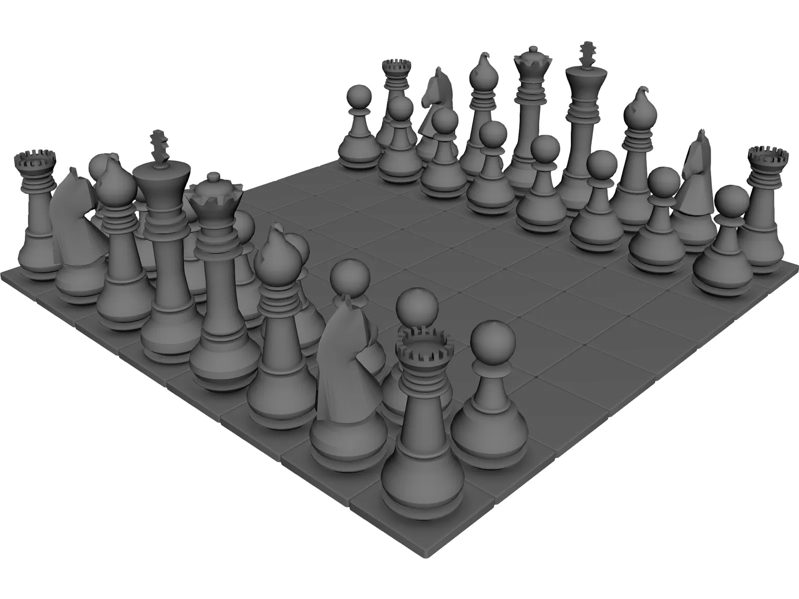 Chessboard 3D models - Sketchfab