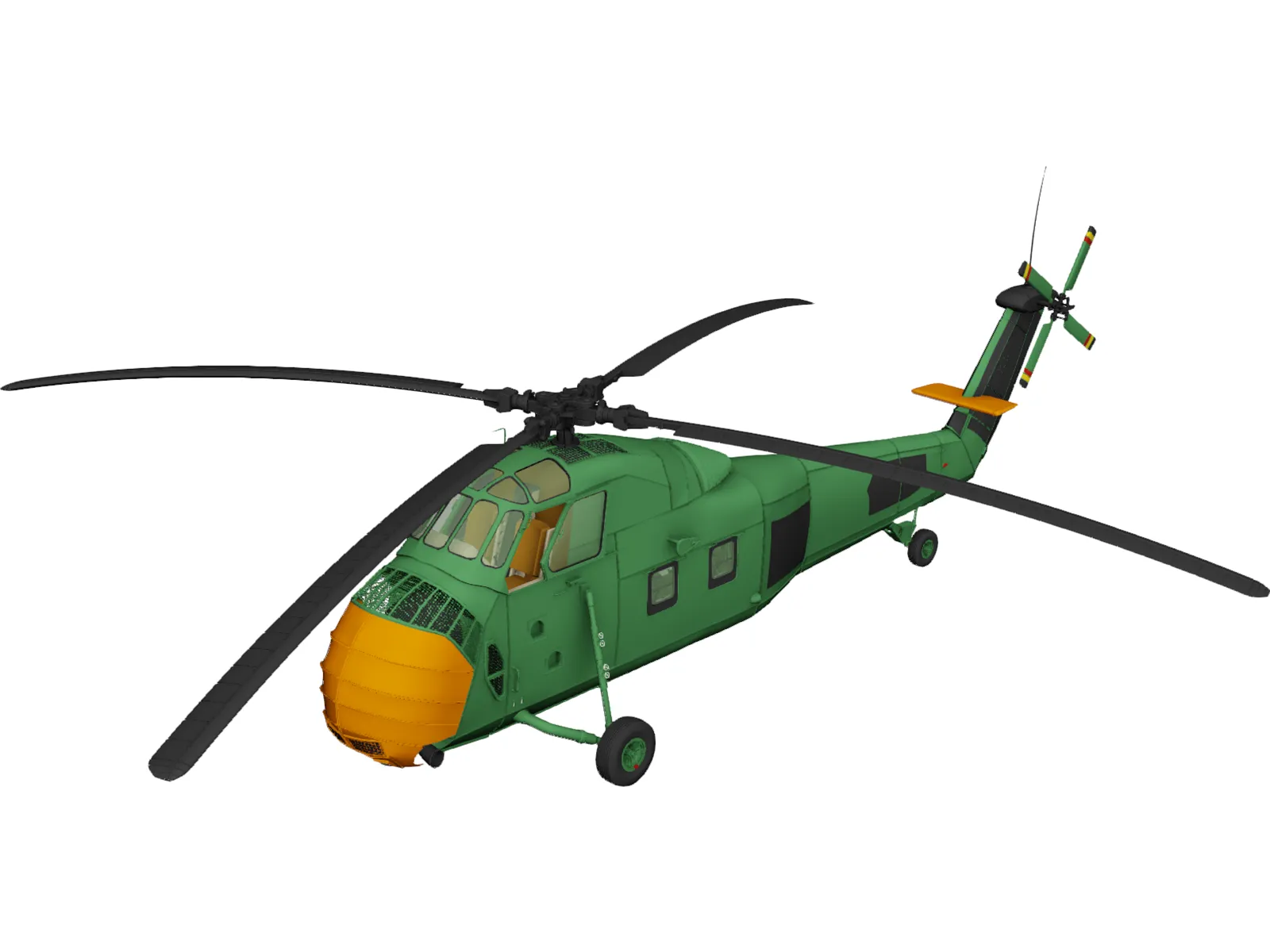 Sikorsky UH-34 Choctaw 3D Model