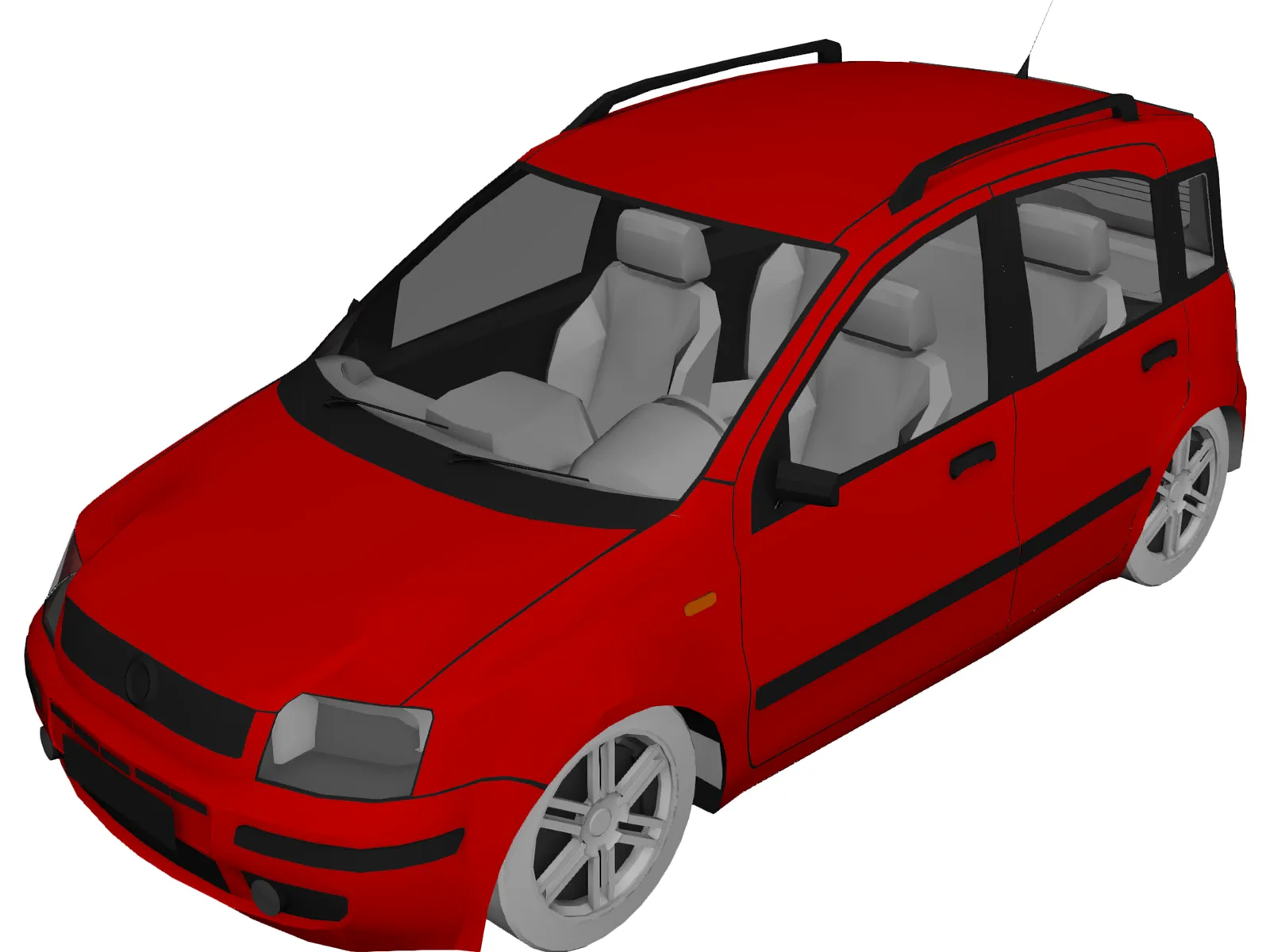 Fiat Panda (2005) 3D Model