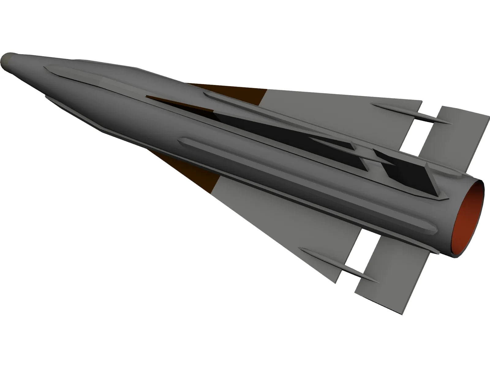 AIM-26B Falcon (Rb27) 3D Model