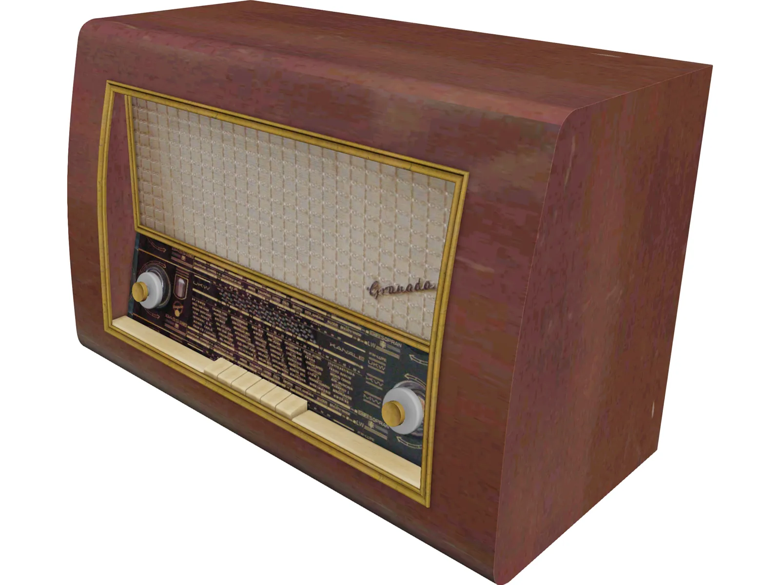 Old Radio 3D Model