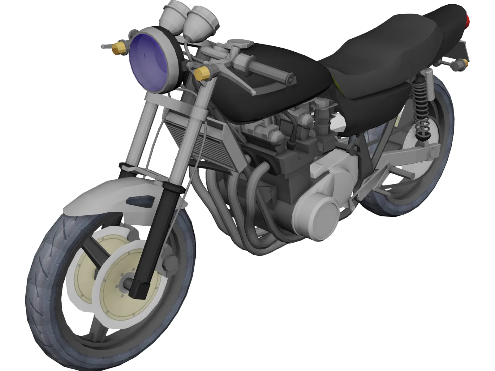 Kawasaki Z900 3D Model