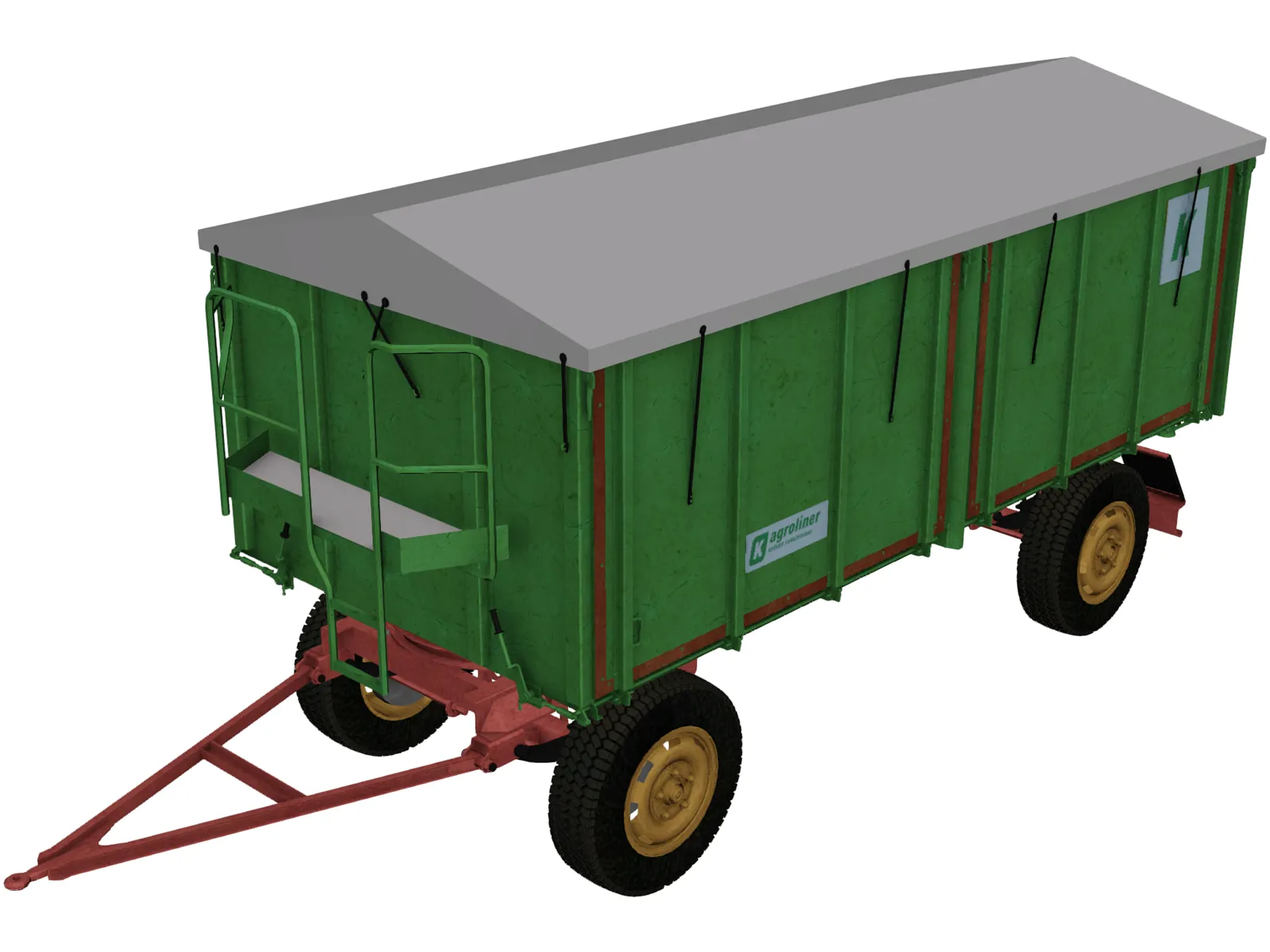 Industrial Trailer 3D Model