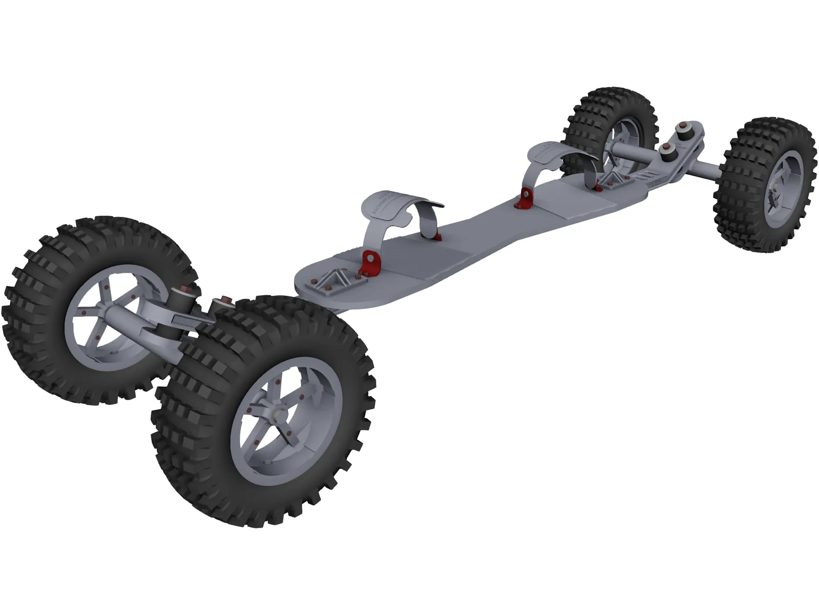 Mountainboard 3D Model