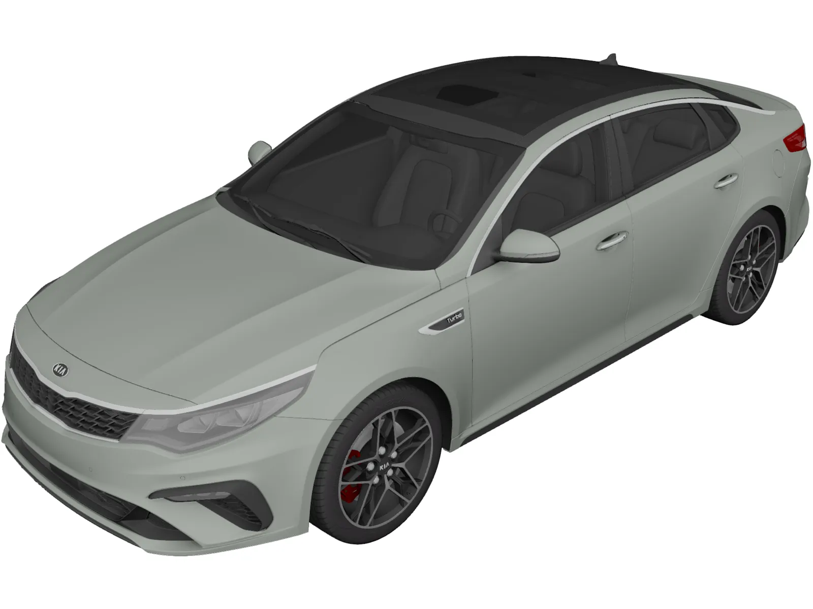 Kia Optima T-GDi (2019) 3D Model