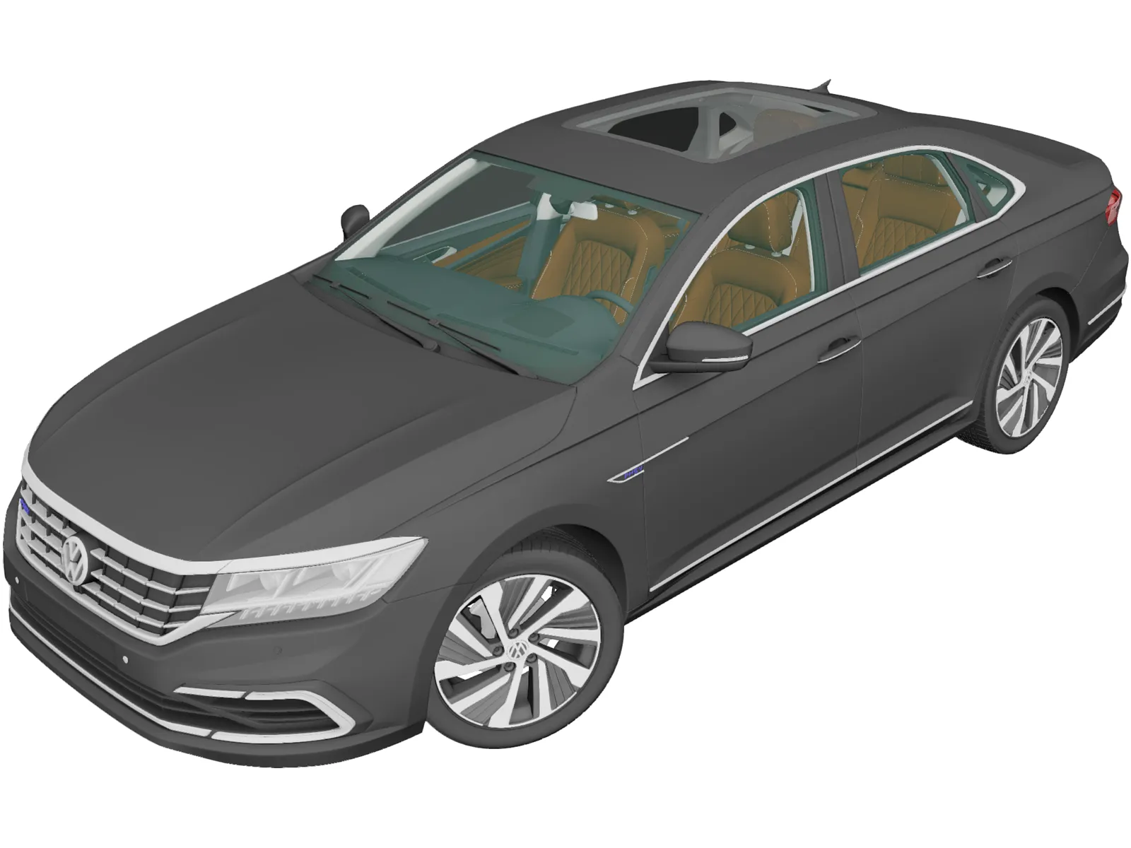 Volkswagen Passat PHEV CN-Spec (2019) 3D Model