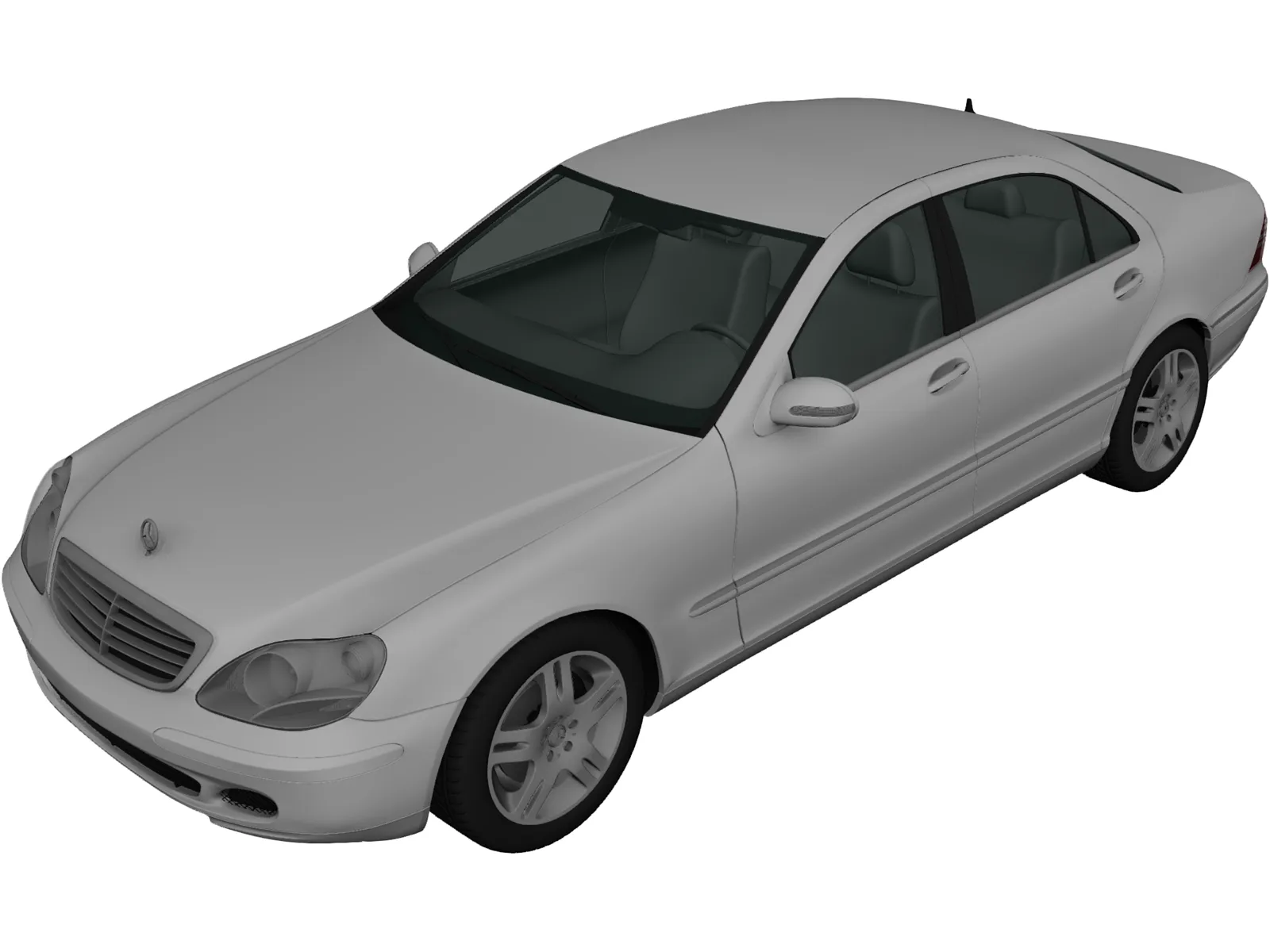 Mercedes-Benz S500 (2004) 3D Model
