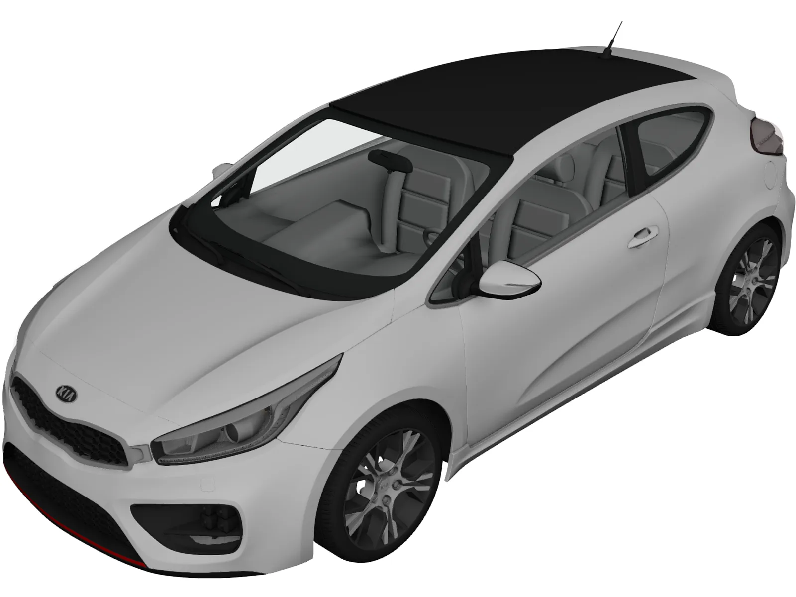 Kia Pro Ceed GT (2014) 3D Model