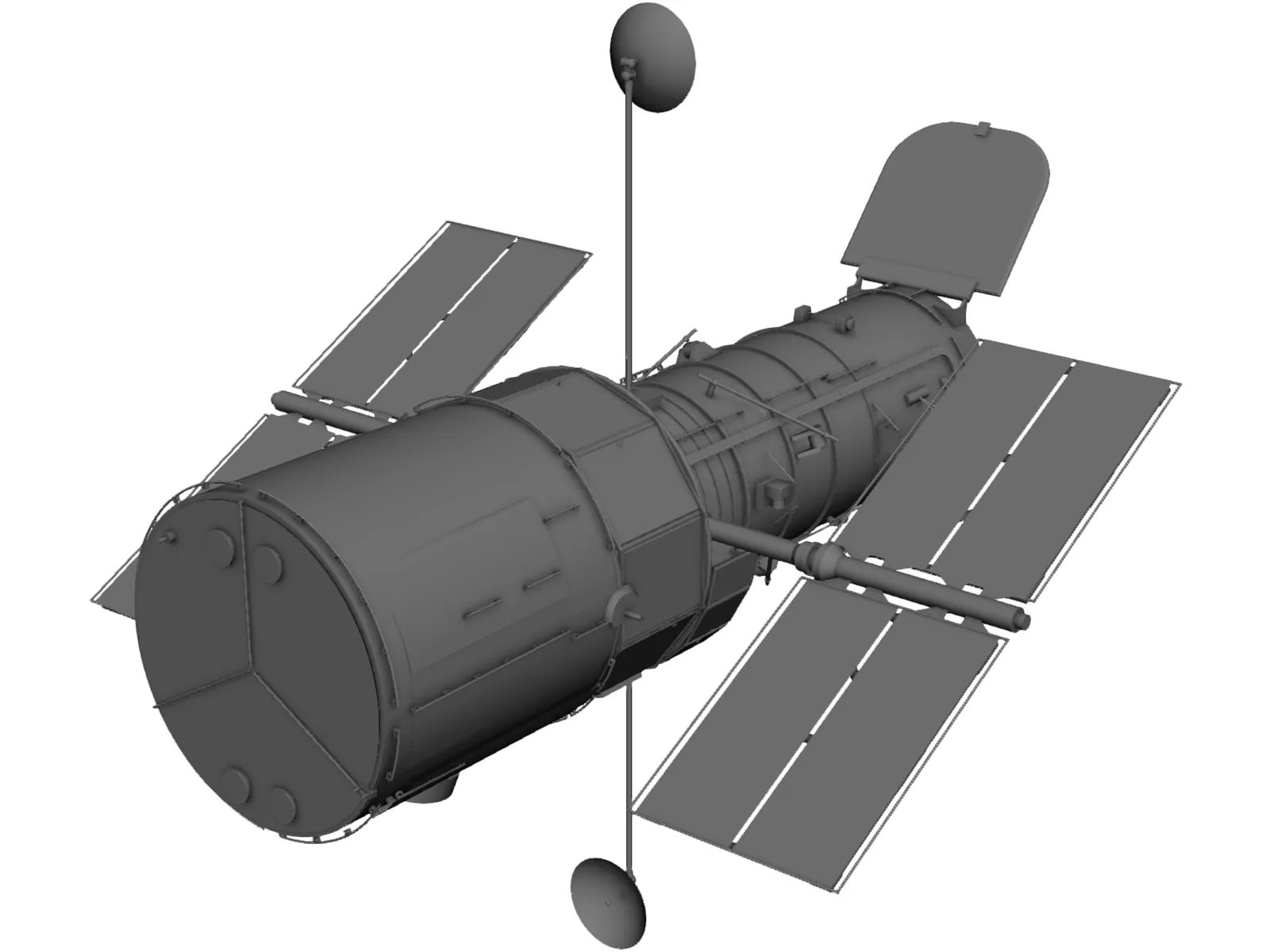 Hubble Space Telescope 3D Model