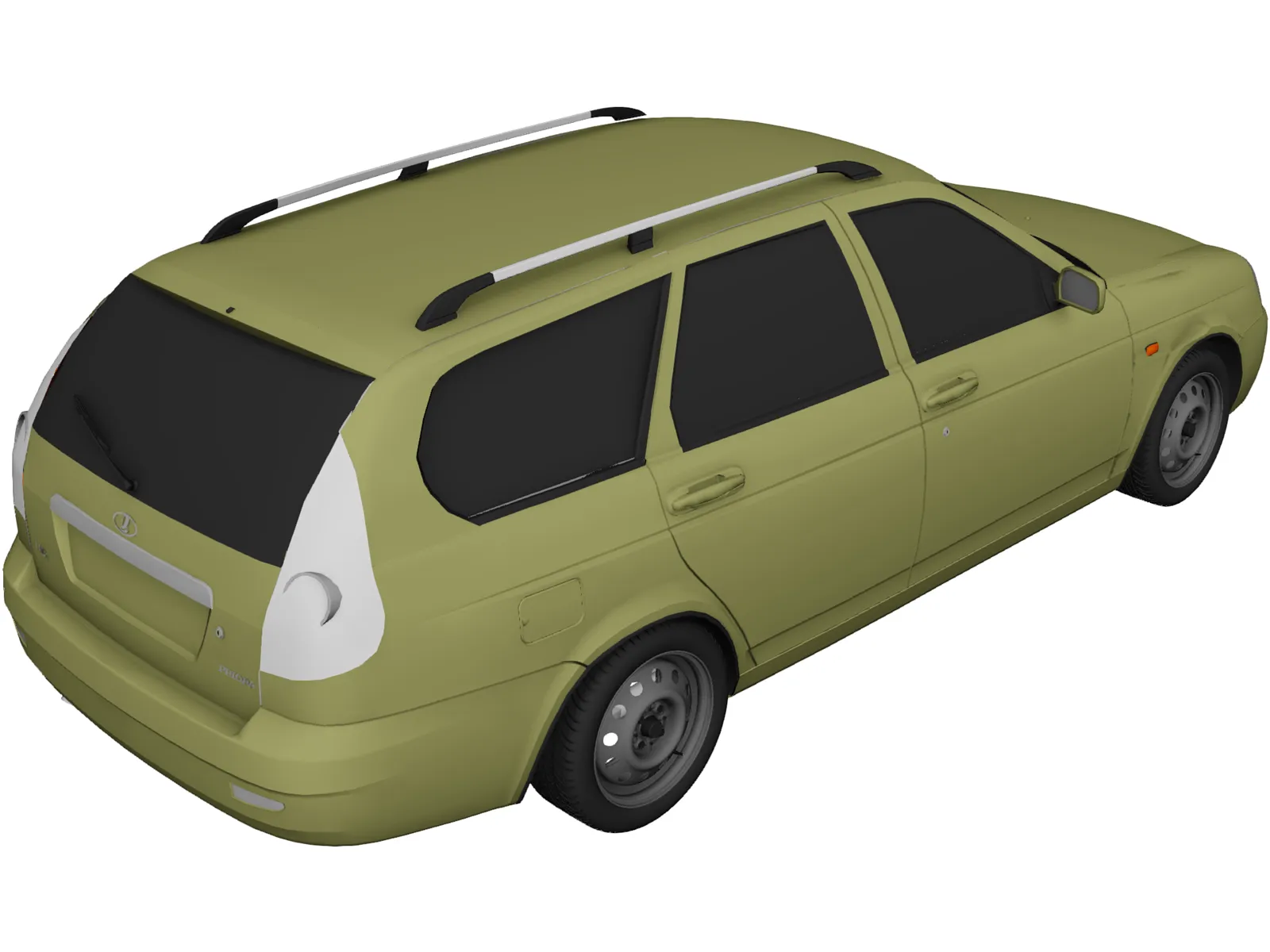 Lada Priora 2172 (2009) 3D Model